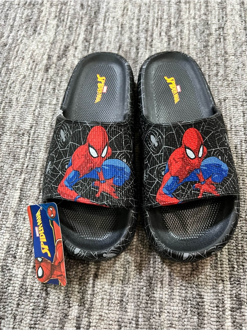 Marvel Kids Slides Flip Flops Sandals Size 2